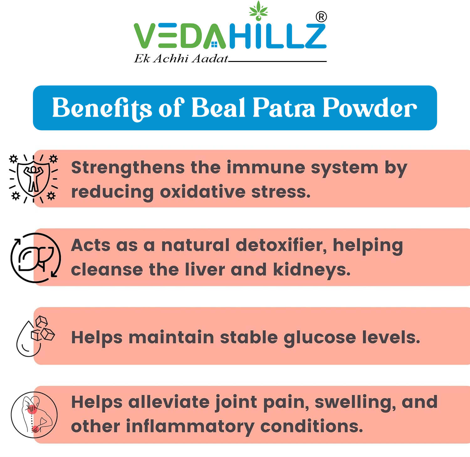Vedahillz Beal Patra Powder for Natural Wellness and Immunity Made from Selected Bael Leaves